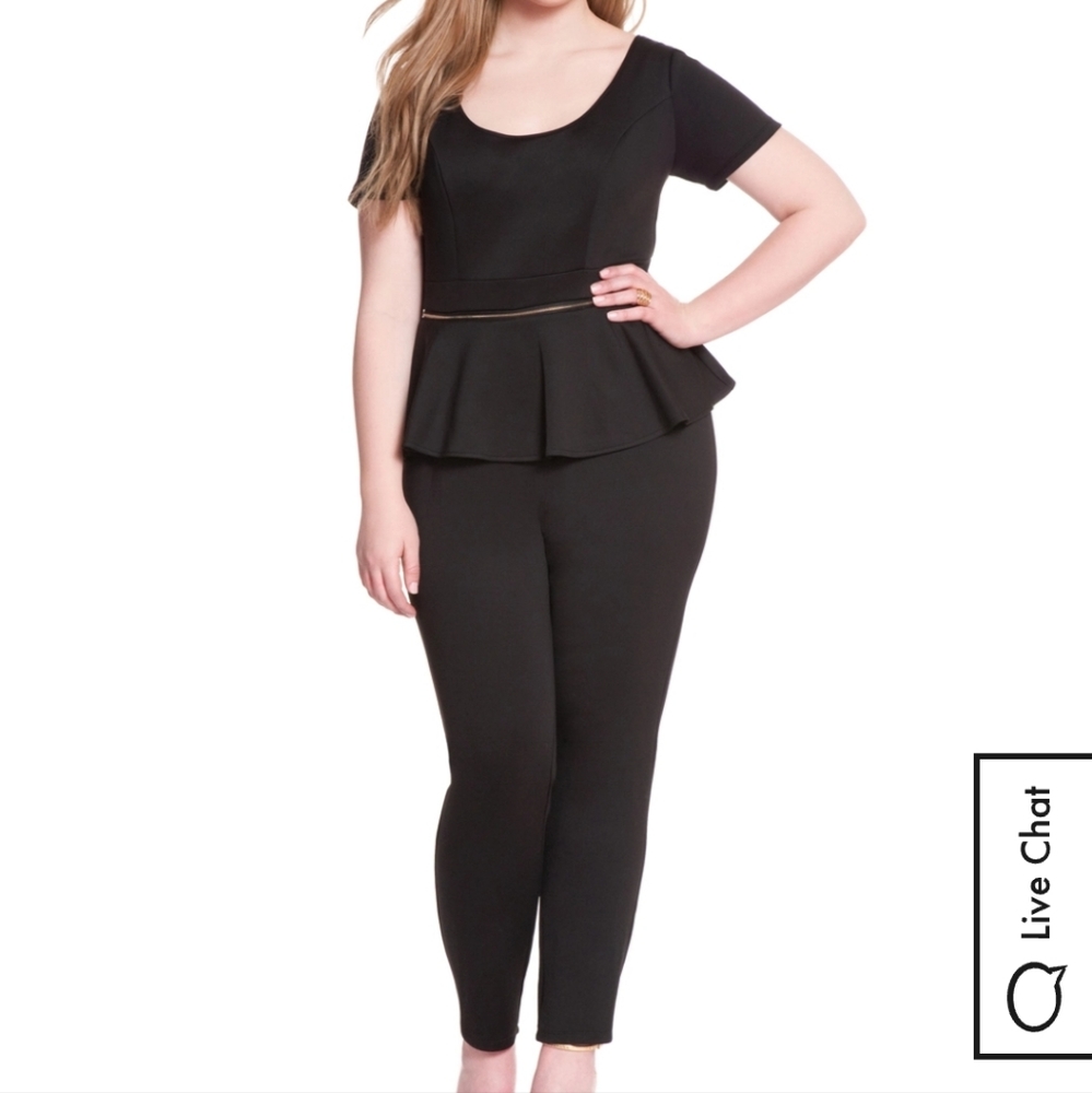 Eloquii peplum jumpsuit